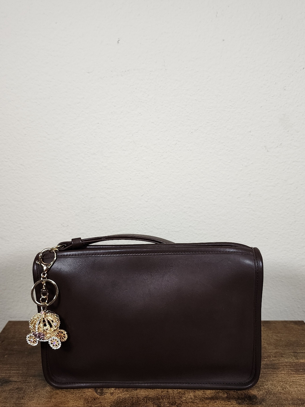Vintage Coach Zip Top Clutch #9972